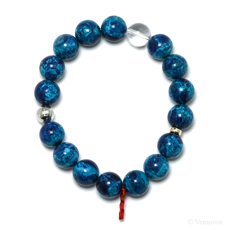 Chrysocolla with Shattuckite Bracelet from Peru | Venusrox