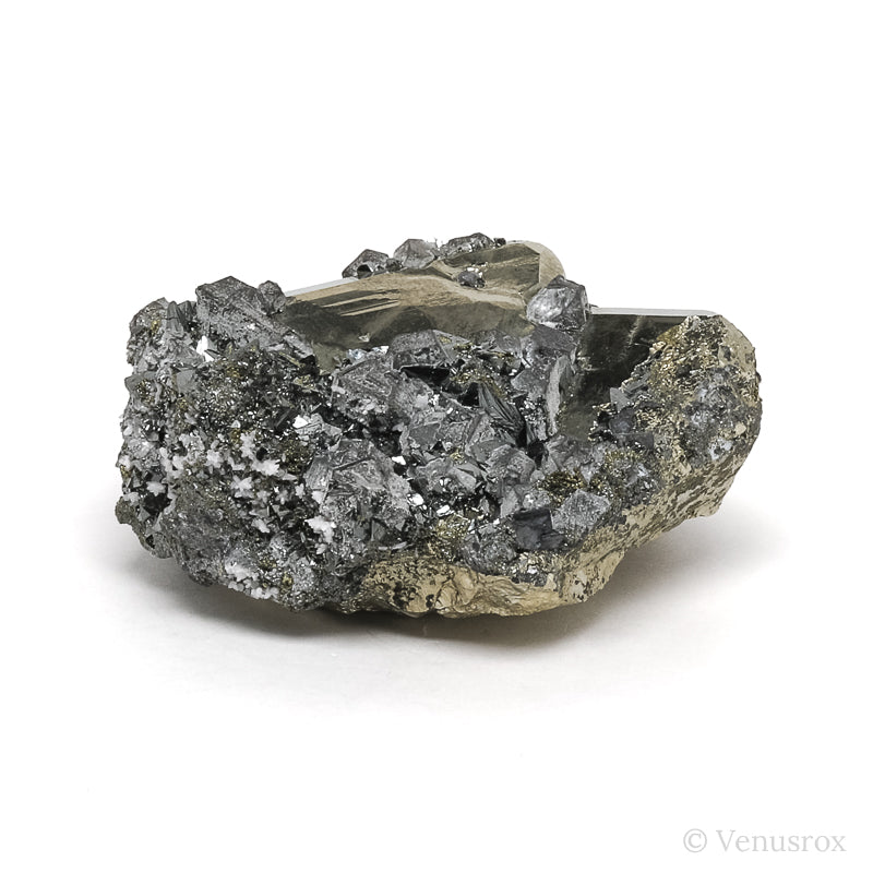 Pyrite with Sphalerite Natural Cluster from the Huanzala Mine, Huallanca District, Dos de Mayo Province, Huánuco Department, Peru |Venusrox