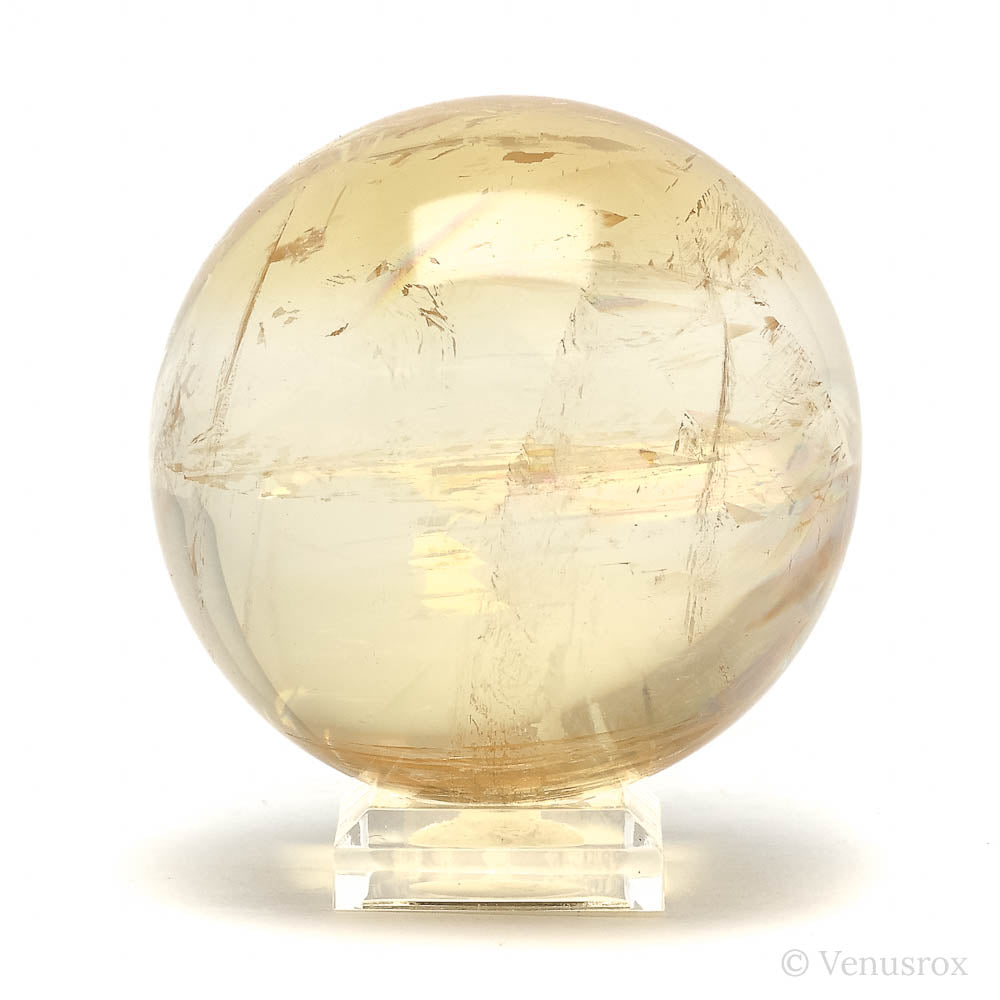 Honey Calcite Polished Sphere from China | Venusrox