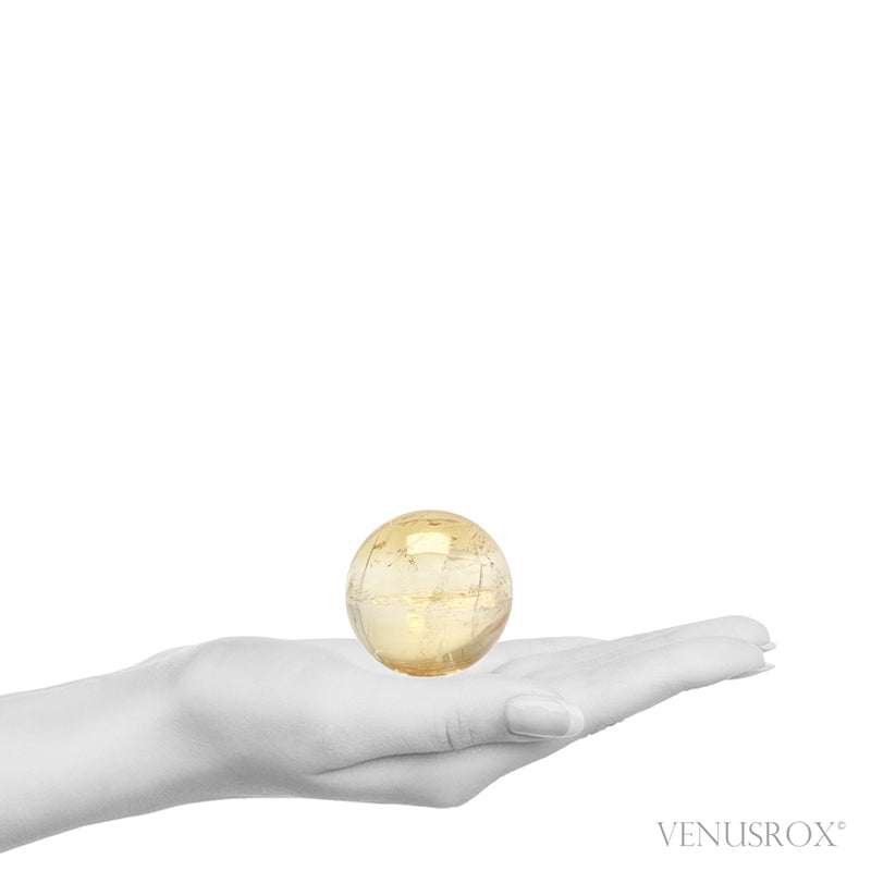 Honey Calcite Polished Sphere from China | Venusrox