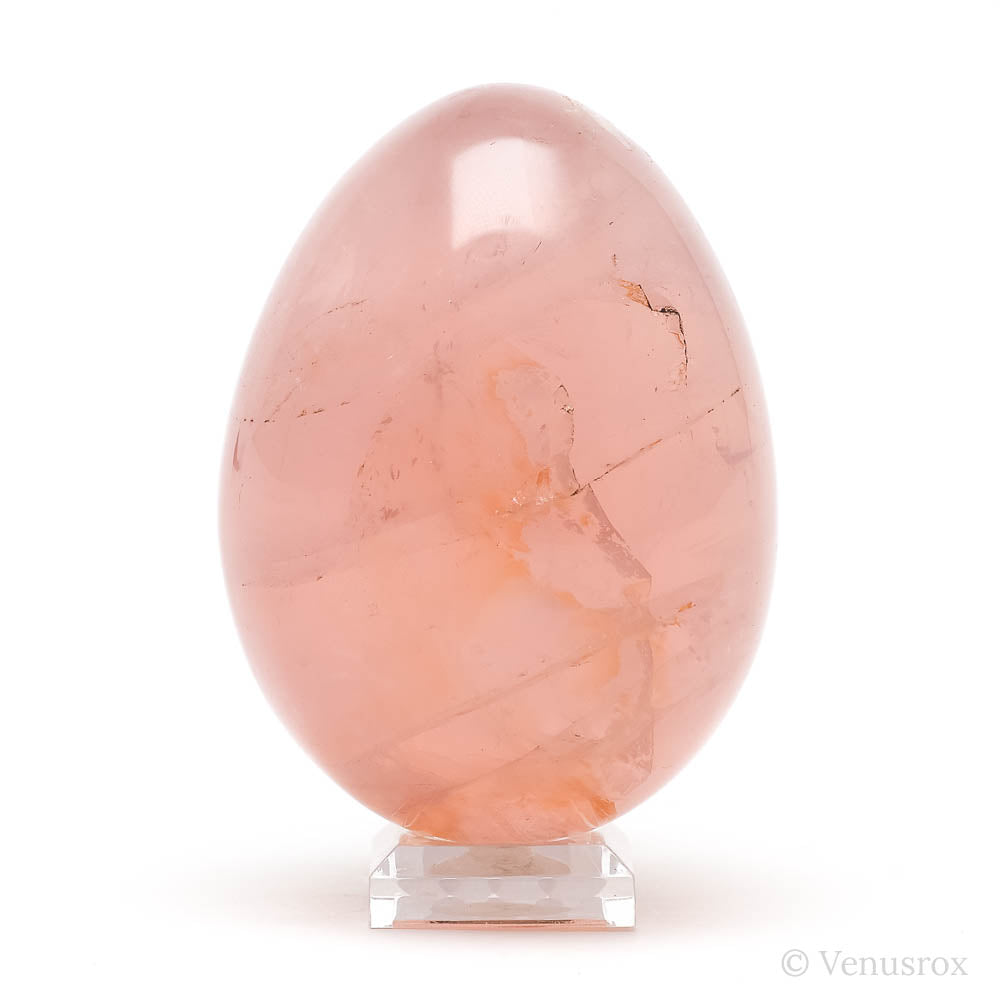 Star Rose Quartz Polished Egg from Madagascar | Venusrox