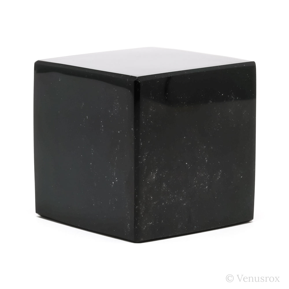 Black Obsidian Polished Cube from Mexico | Venusrox