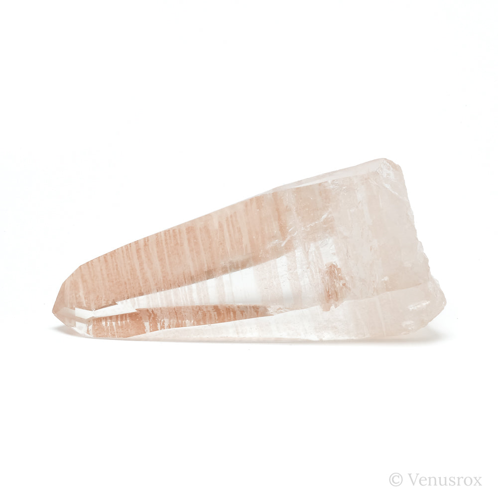 Pink Lemurian Quartz Part Polished/Part Natural Point from Diamantina, Minas Gerais, Brazil | Venusrox