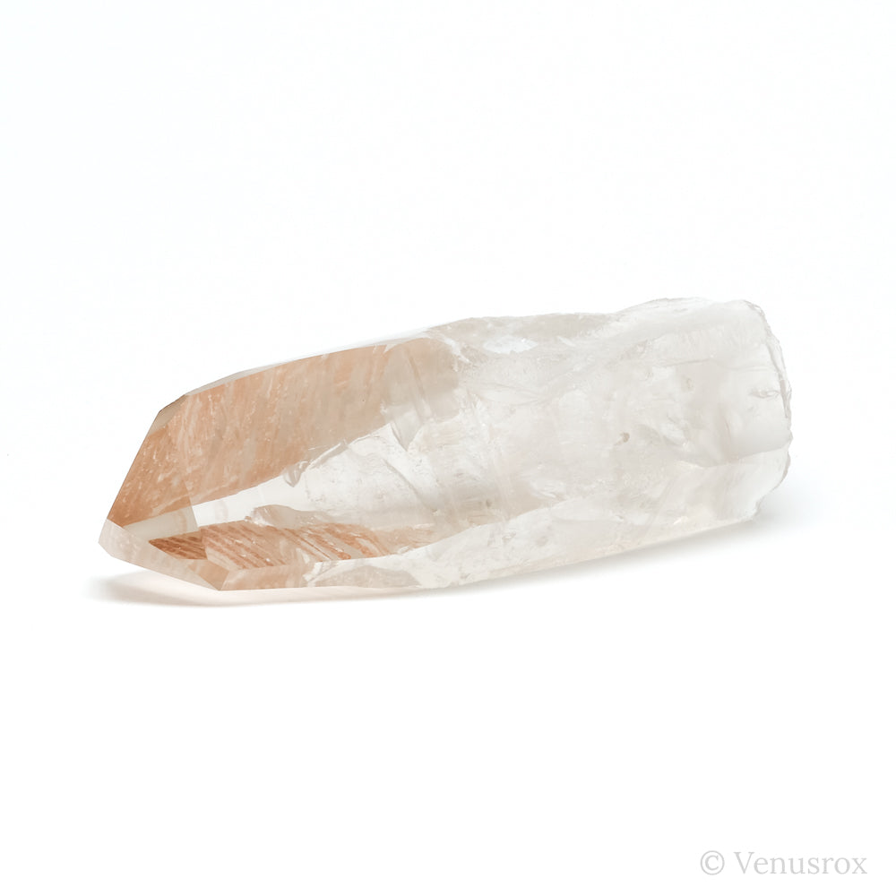 Pink Lemurian Quartz Part Polished/Part Natural Point from Diamantina, Minas Gerais, Brazil | Venusrox