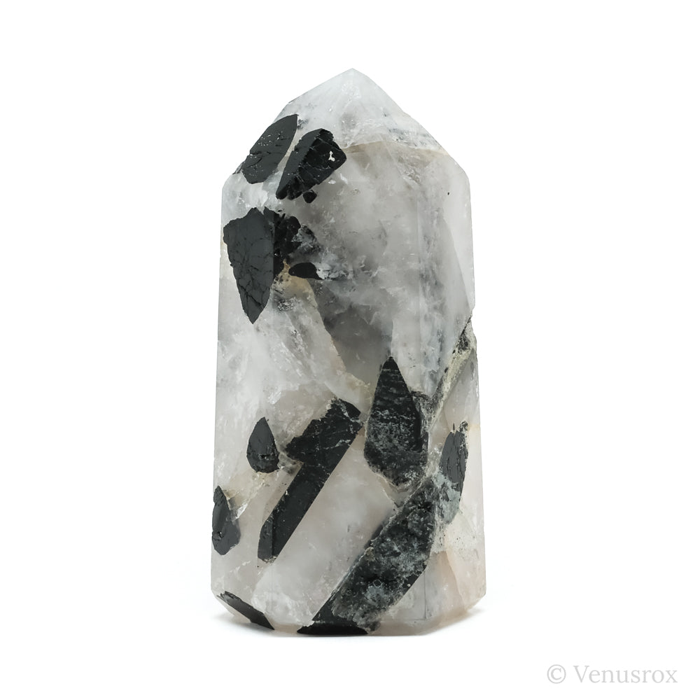Tourmalinated Quartz Polished Point from Brazil | Venusrox