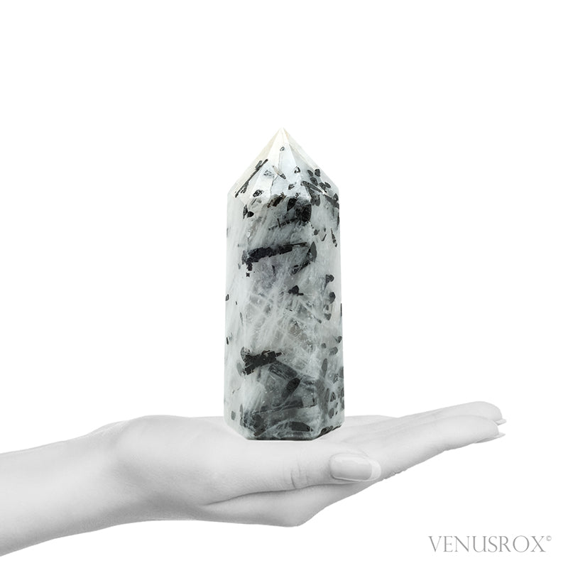 Tourmalinated Quartz Polished Point from Brazil | Venusrox