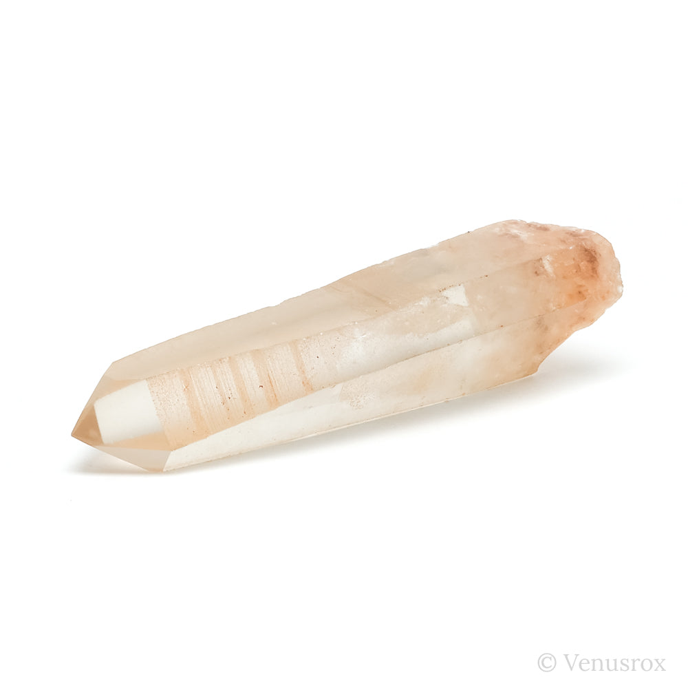 Tangerine Lemurian Quartz Part Polished/Part Natural Point from Brazil | Venusrox