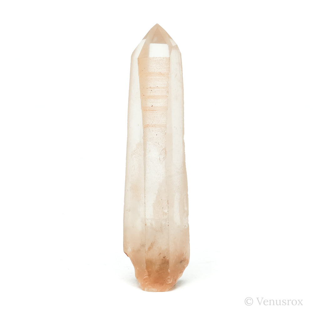 Tangerine Lemurian Quartz Part Polished/Part Natural Point from Brazil | Venusrox