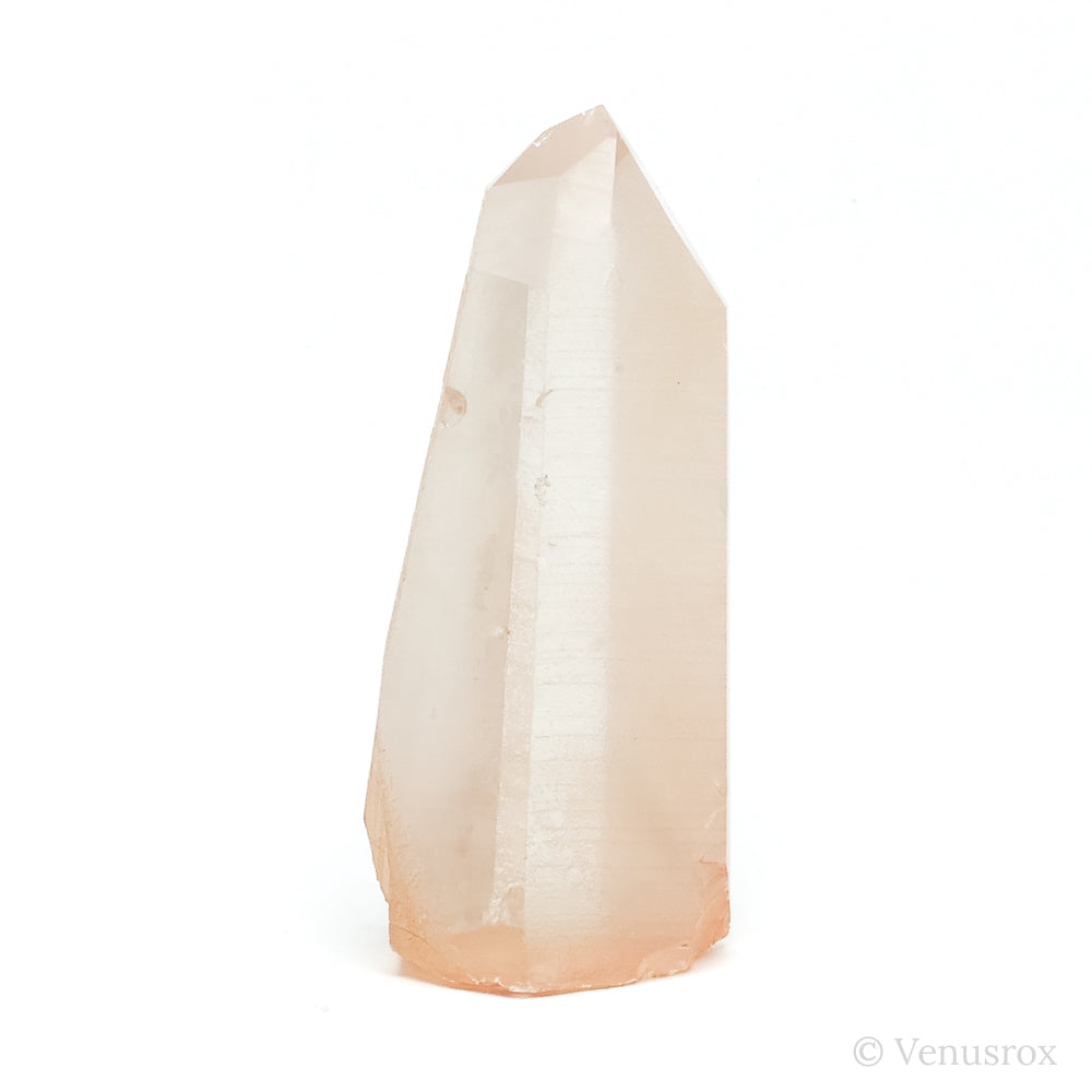 Tangerine Lemurian Quartz Part Polished/Part Natural Point from Brazil | Venusrox