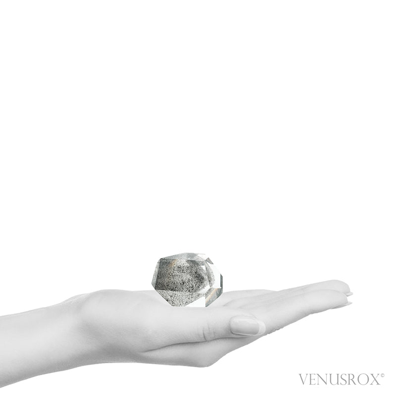 Black Phantom Quartz Polished Crystal from Brazil | Venusrox