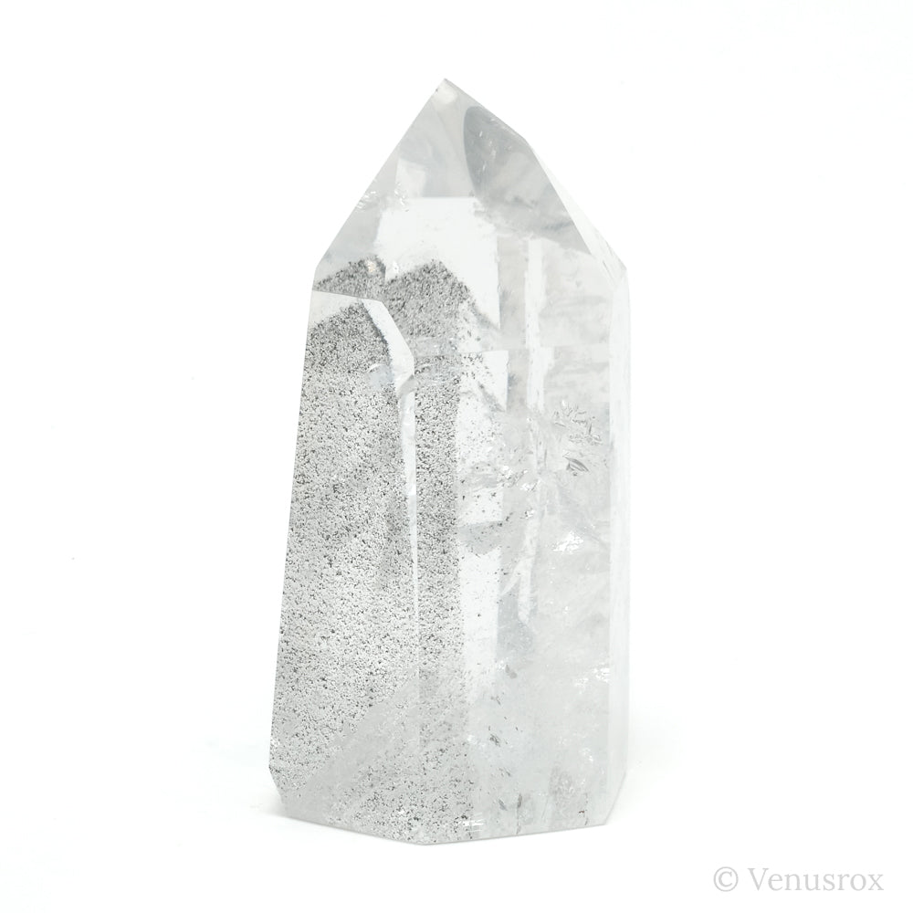 Black Phantom Quartz Polished Point from Brazil | Venusrox