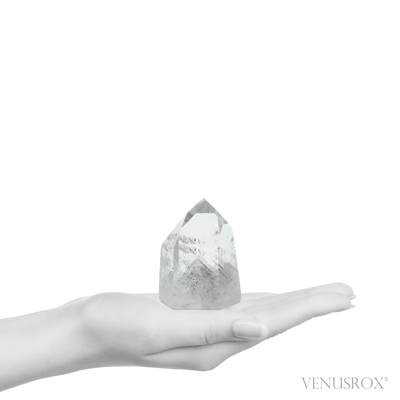 Black Phantom Quartz Polished Point from Brazil | Venusrox
