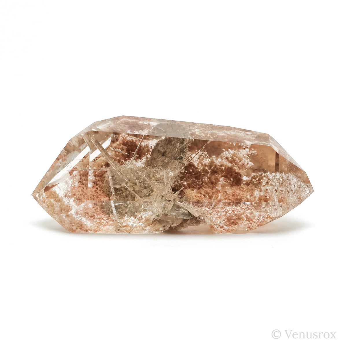 Smoky Rutilated Lodalite Quartz Polished/Natural Double Terminated Point | Venusrox