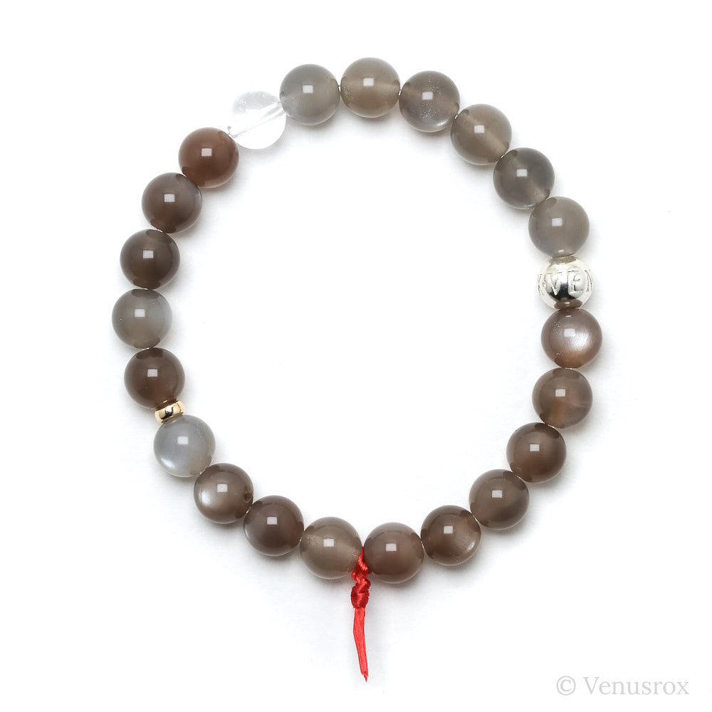 Grey Moonstone Bead Bracelet from India | Venusrox