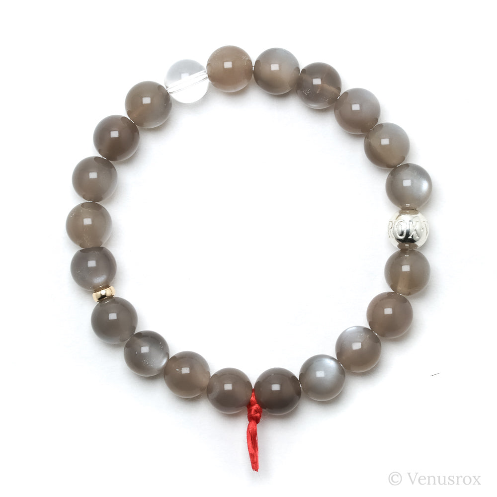 Grey Moonstone Bead Bracelet from India | Venusrox