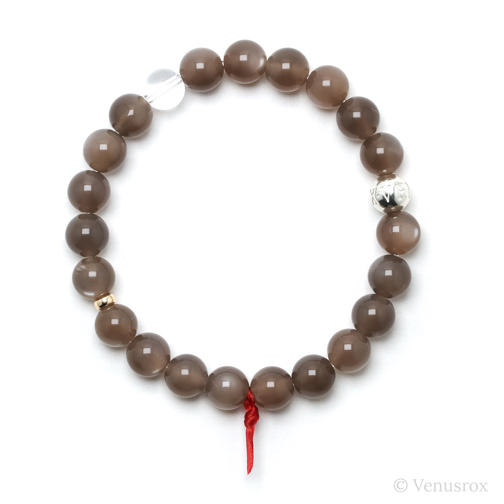 Grey Moonstone Bead Bracelet from India | Venusrox