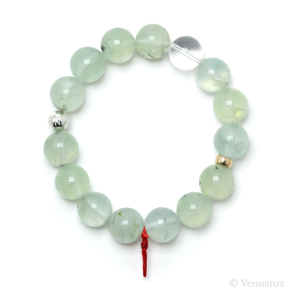 Prehnite with Epidote Bracelet from Mali | Venusrox