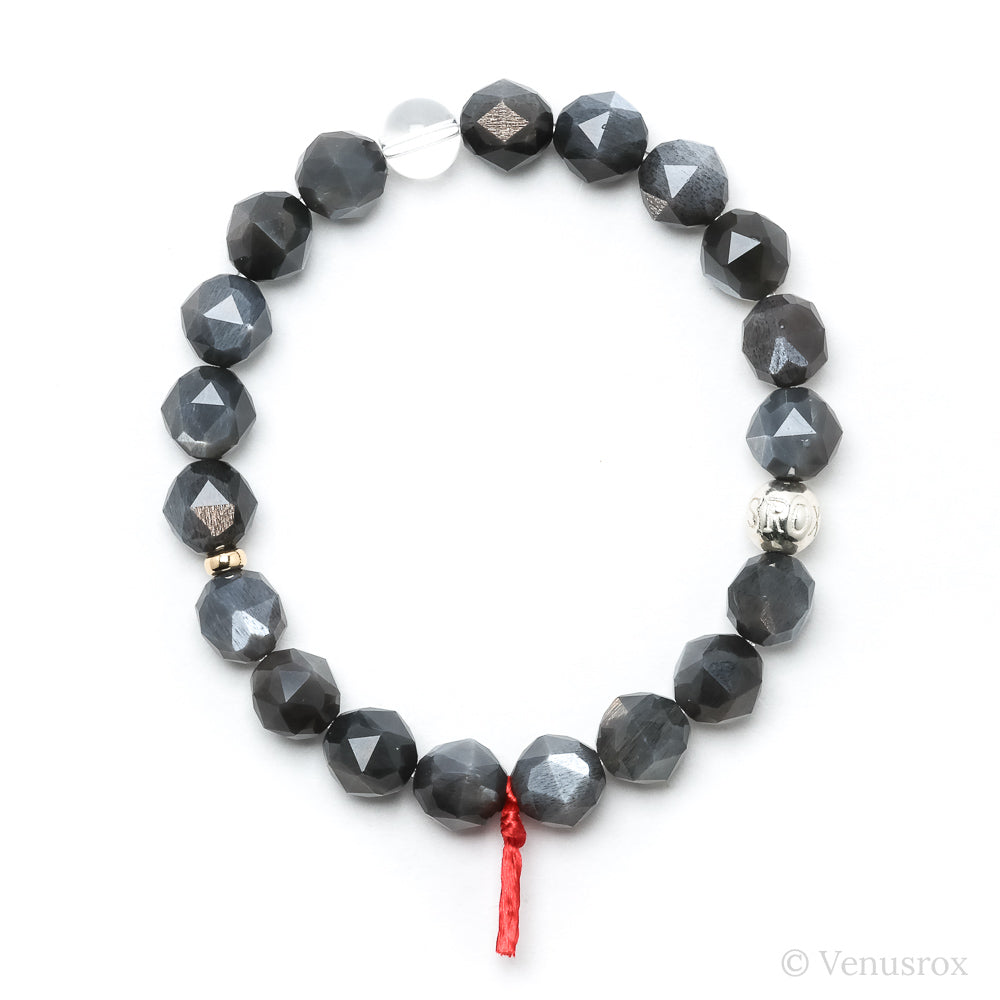 Black Moonstone Bead Bracelet from India | Venusrox,