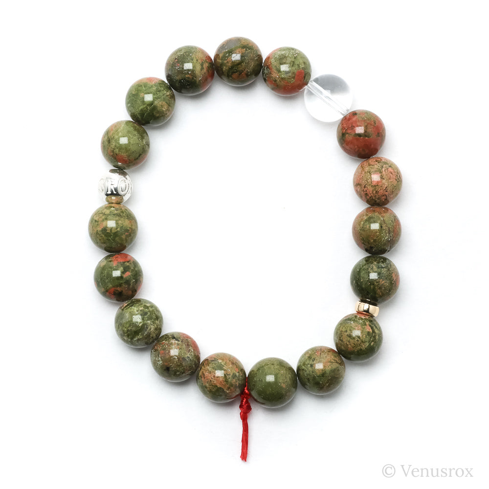 Unakite Bead Bracelet from South Africa | Venusrox