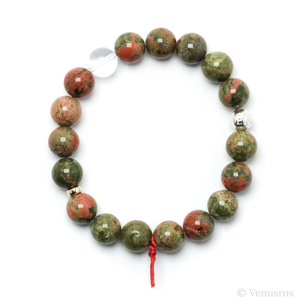 Unakite Bead Bracelet from South Africa | Venusrox