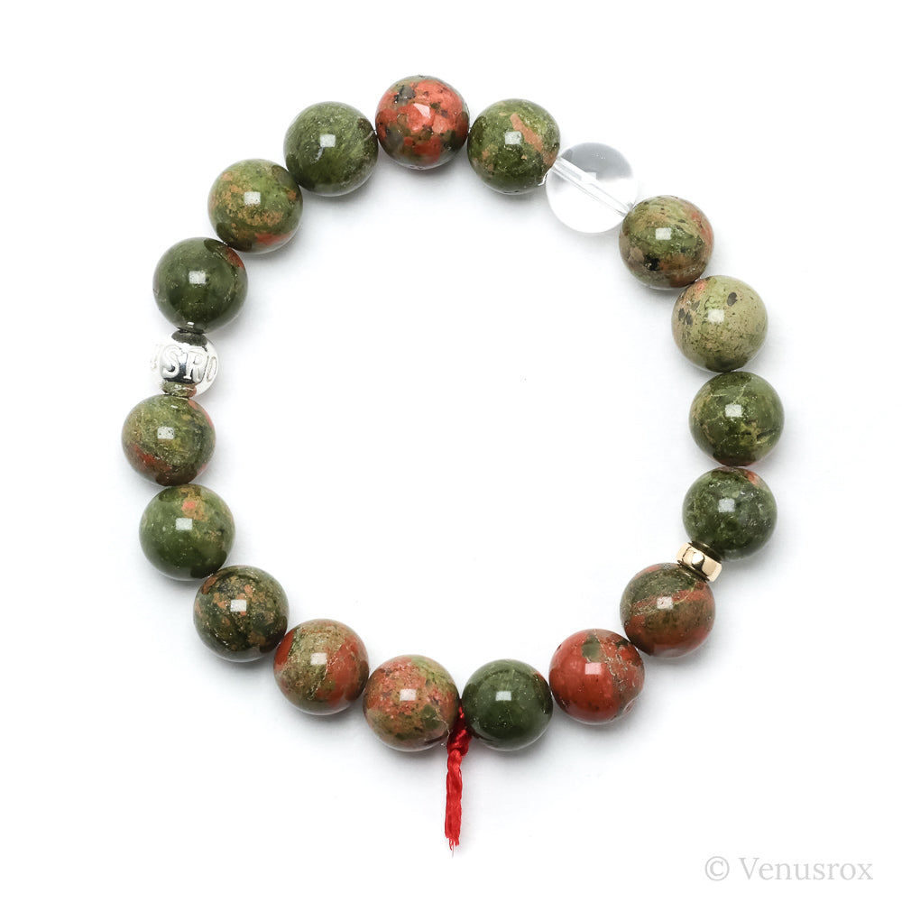Unakite Bead Bracelet from South Africa | Venusrox