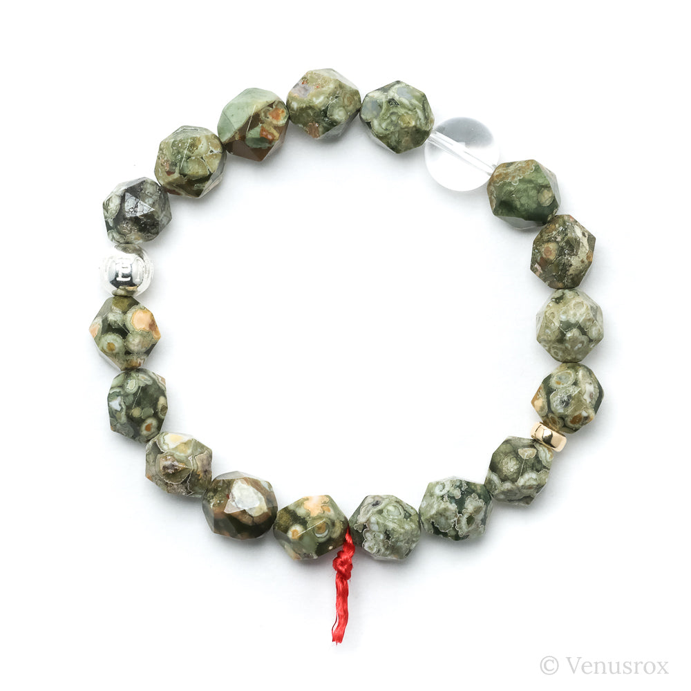 Rhyolite (Rainforest Jasper) Bead Bracelet from Australia | Venusrox