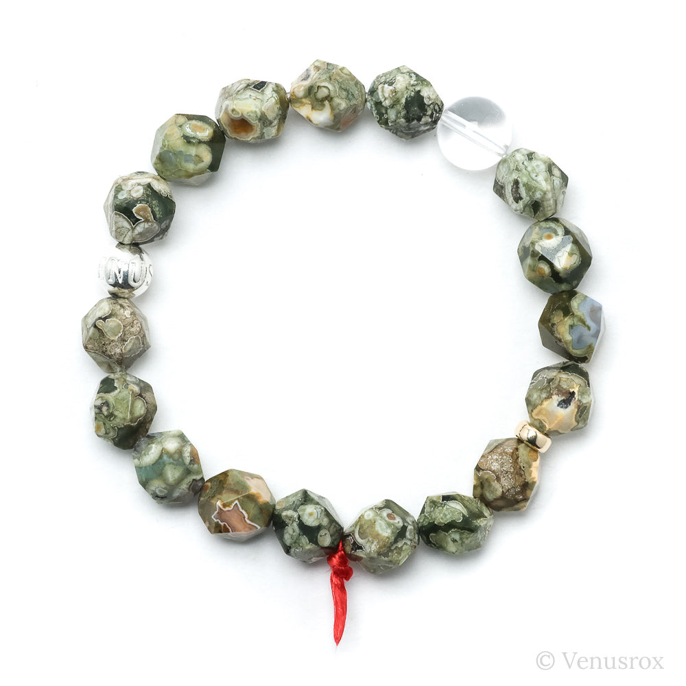 Rhyolite (Rainforest Jasper) Bead Bracelet from Australia | Venusrox