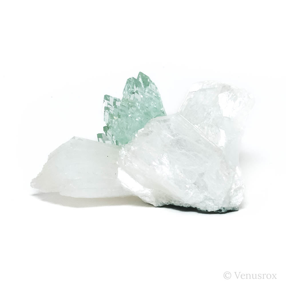 Green Apophyllite & Stilbite Cluster from Maharashtra, India | Venusrox