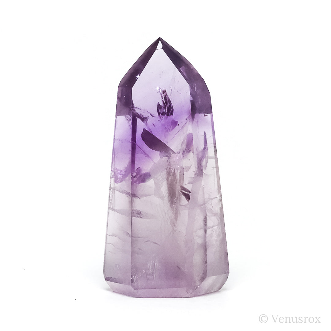 Amethyst Phantom Polished Point from Brazil | Venusrox