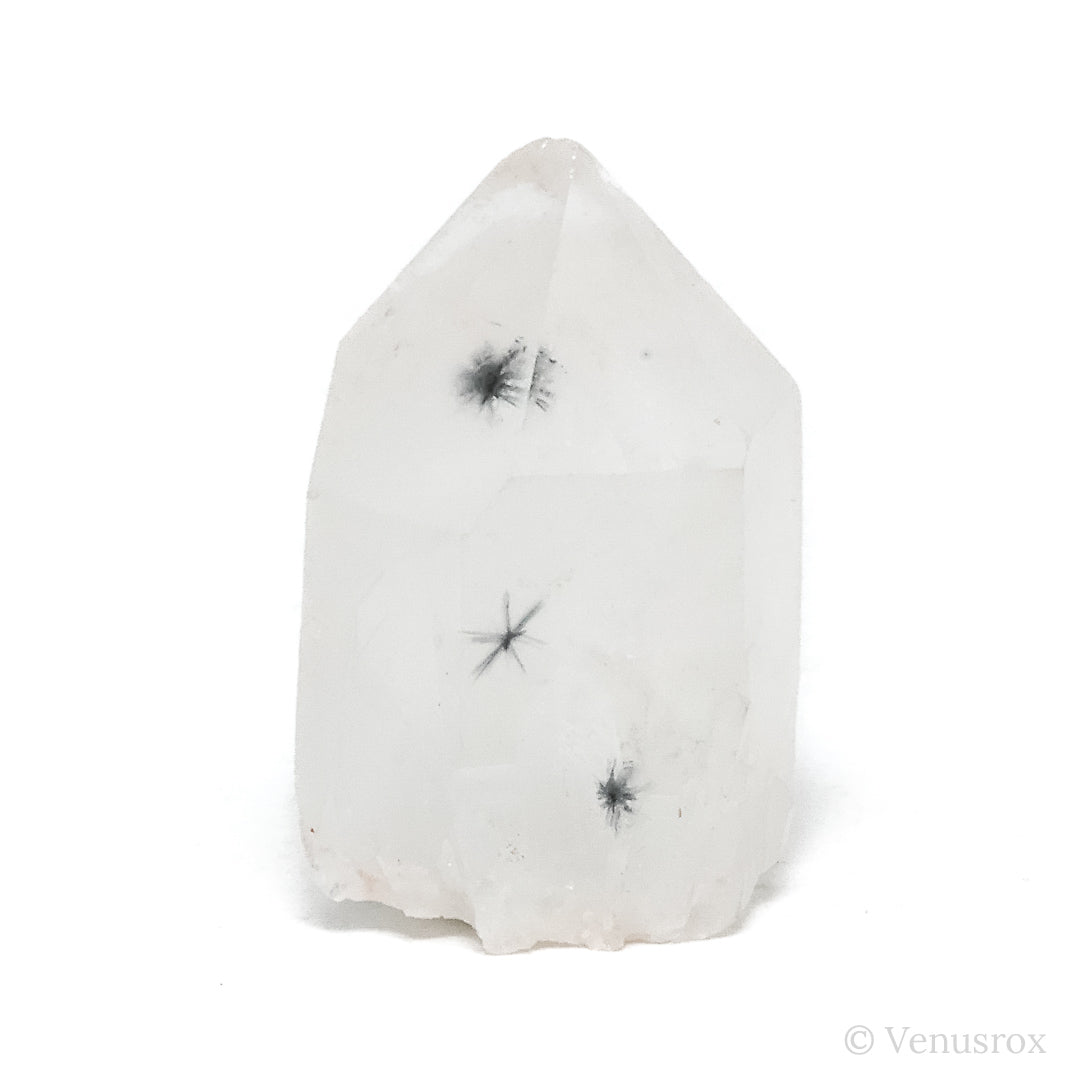Hollandite Quartz Part Polished/Part Natural Point from Madagascar | Venusrox