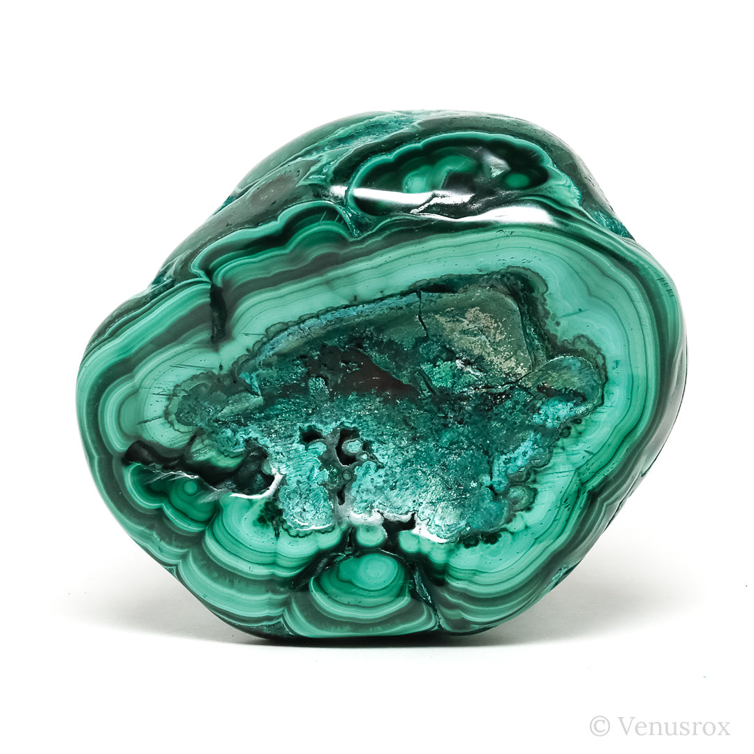 Malachite with Chrysocolla Polished Crystal from the Democratic Republic of Congo | Venusrox