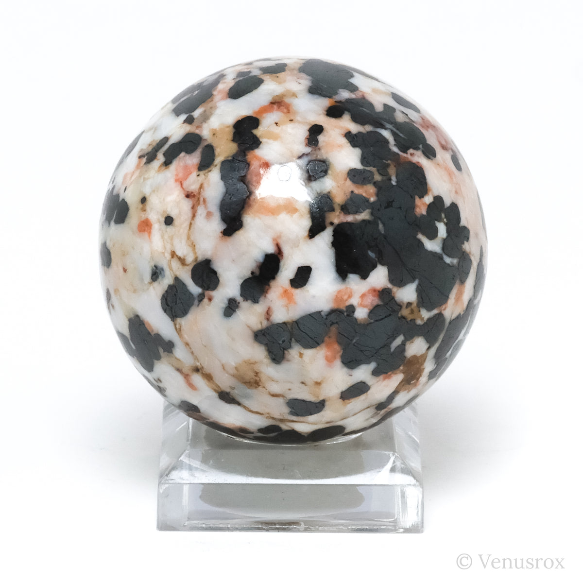 Willemite with Franklinite Polished Sphere from New Jersey, USA | Venusrox