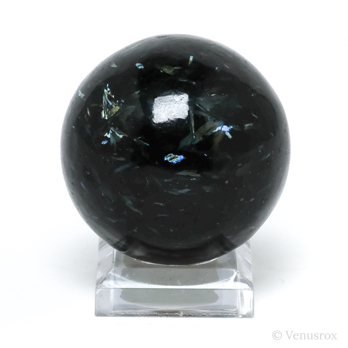 Nuummite Polished Sphere from Greenland | Venusrox