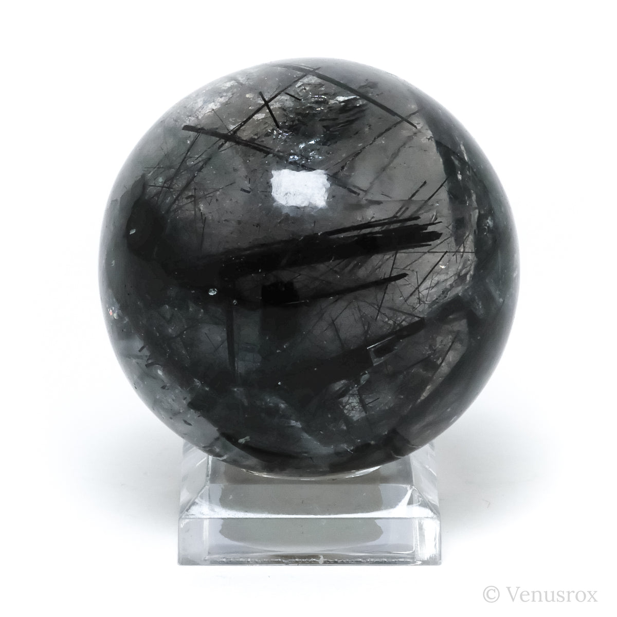 Tourmalinated Quartz Sphere from Brazil | Venusrox