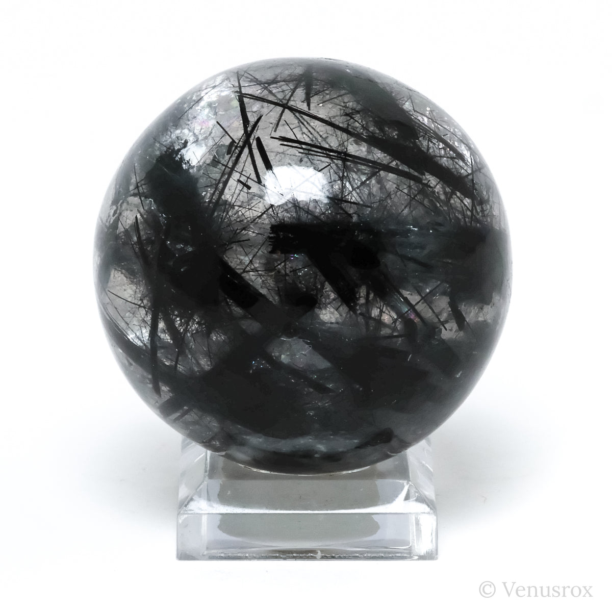 Tourmalinated Quartz Sphere from Brazil | Venusrox