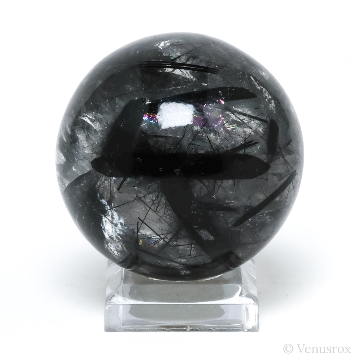 Tourmalinated Quartz Sphere from Brazil | Venusrox