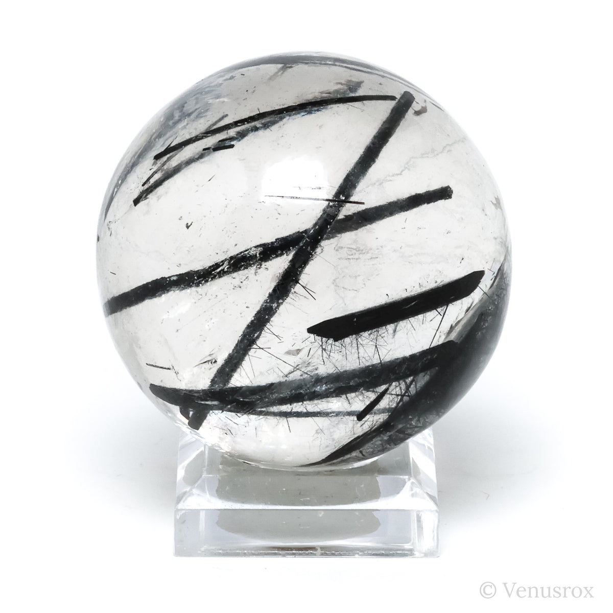 Tourmalinated Quartz Sphere from Brazil | Venusrox