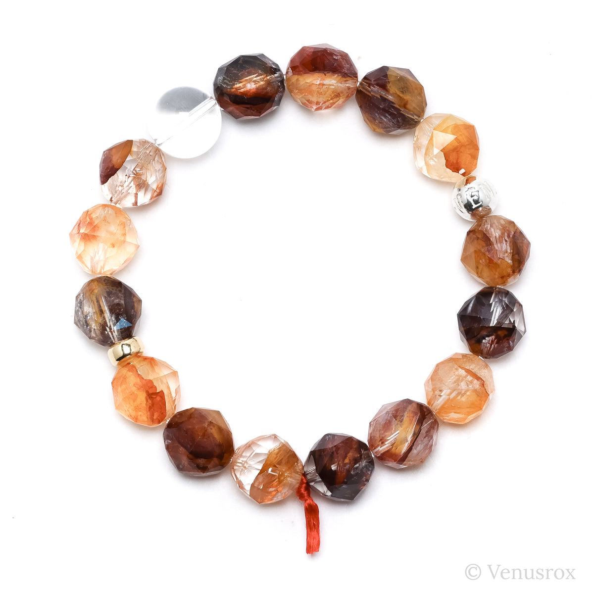 Hematoid/Golden Quartz Bracelet from Brazil | Venusrox