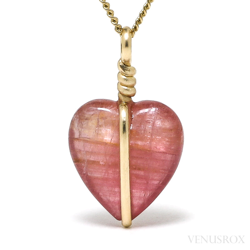 Pink Tourmaline Heart Pendant from Brazil | Venusrox