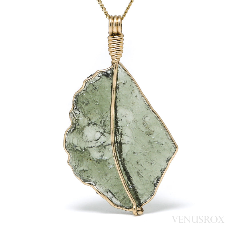 Natural Moldavite Crystal Pendant from Chlum, Czech Republic | Venusrox