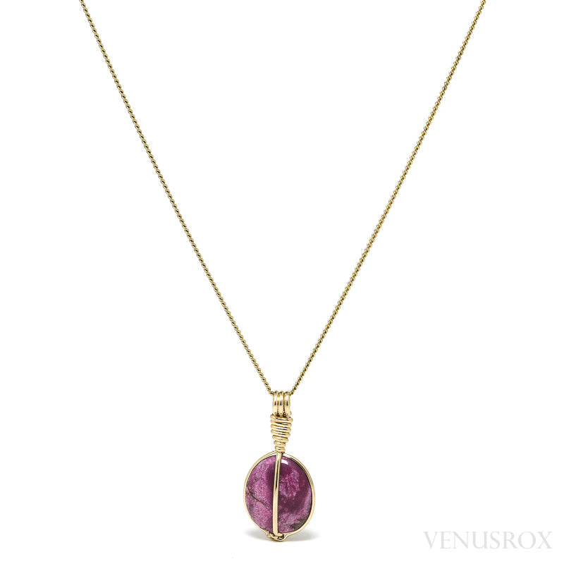 Calcite Cobaltoan Polished Crystal Pendant from Morocco | Venusrox
