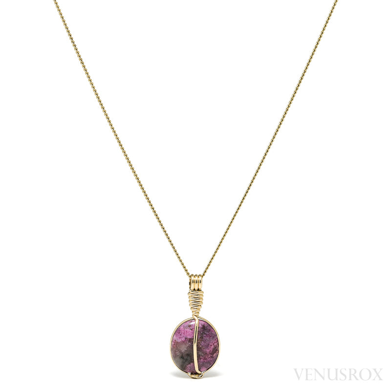 Calcite Cobaltoan Polished Crystal Pendant from Morocco | Venusrox