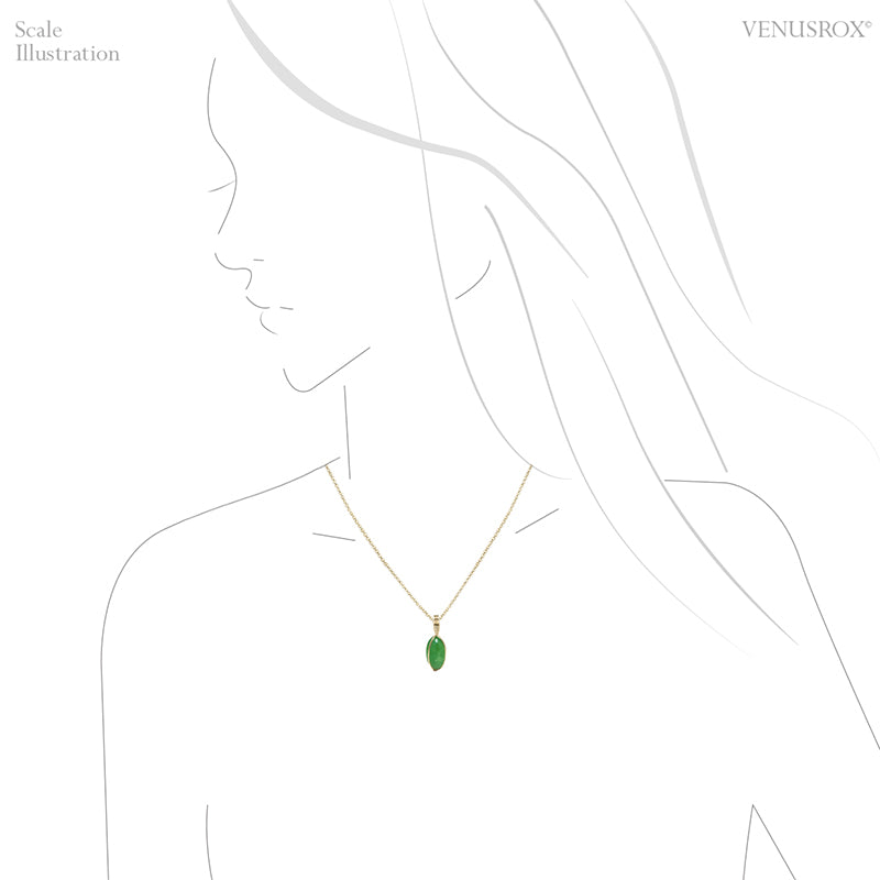 Tsavorite Garnet Natural Crystal Pendant from Tanzania | Venusrox