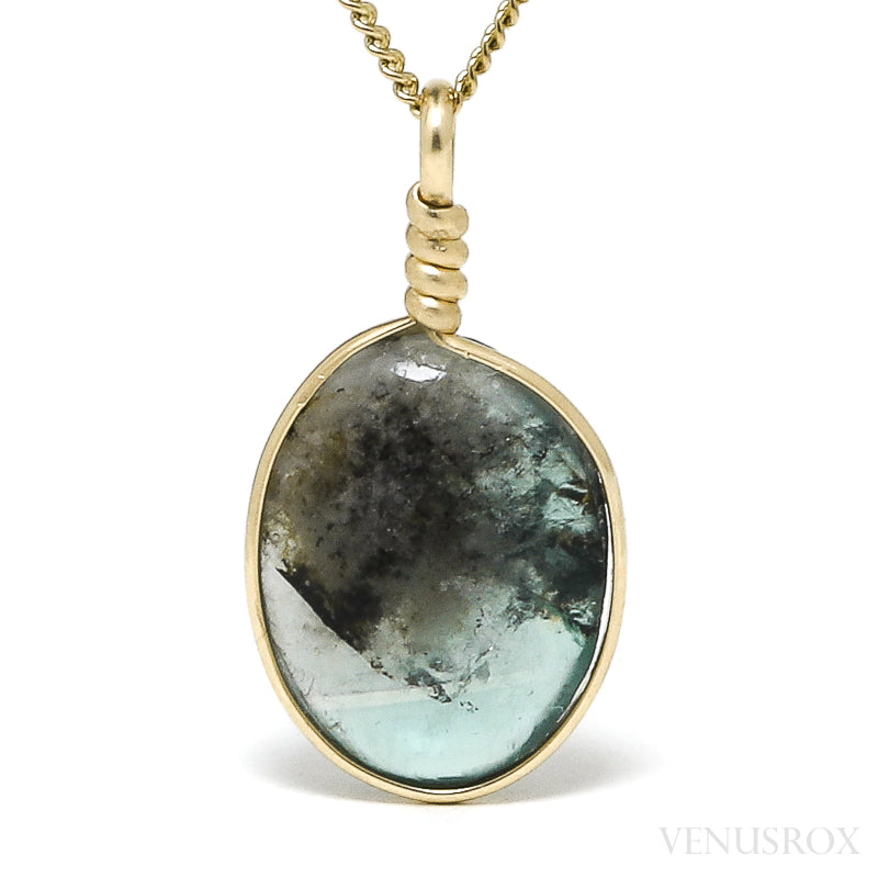 Fluorite/Galena Polished Crystal Pendant from Diana Maria Mine, England