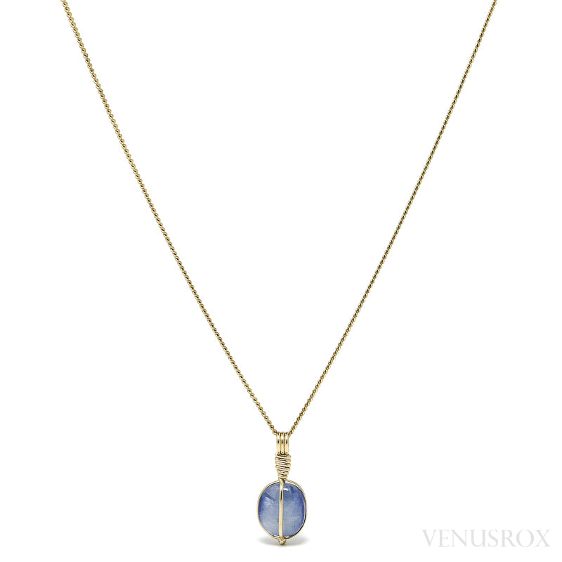 Blue Kyanite Polished Crystal Pendant from Nepal | Venusrox