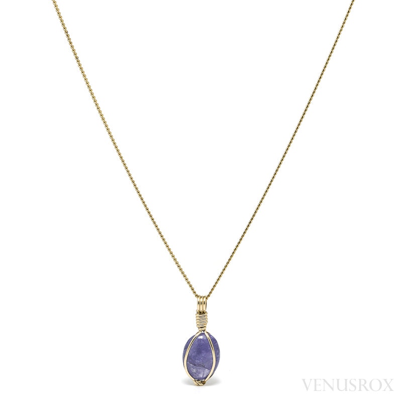 Natural Tanzanite Polished Crystal Pendant from Tanzania | Venusrox