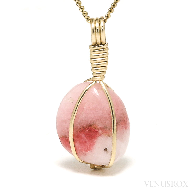 Tugtupite Polished Crystal Pendant from Tugtup Agtâkorfia, Narsaq municipality, Greenland | Venusrox