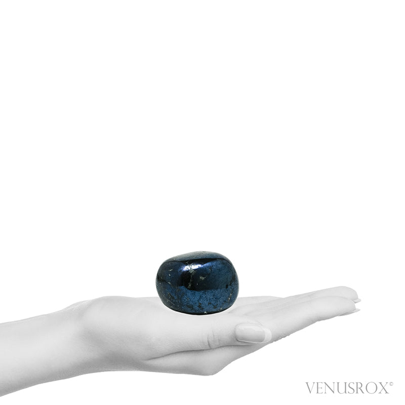 Covellite with Pyrite Polished Crystal from Peru | Venusrox