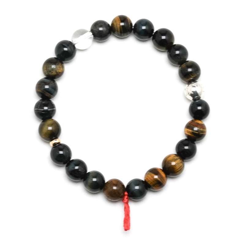 Blonde Tigers Eye with Falcons Eye Bracelet from South Africa | Venusrox