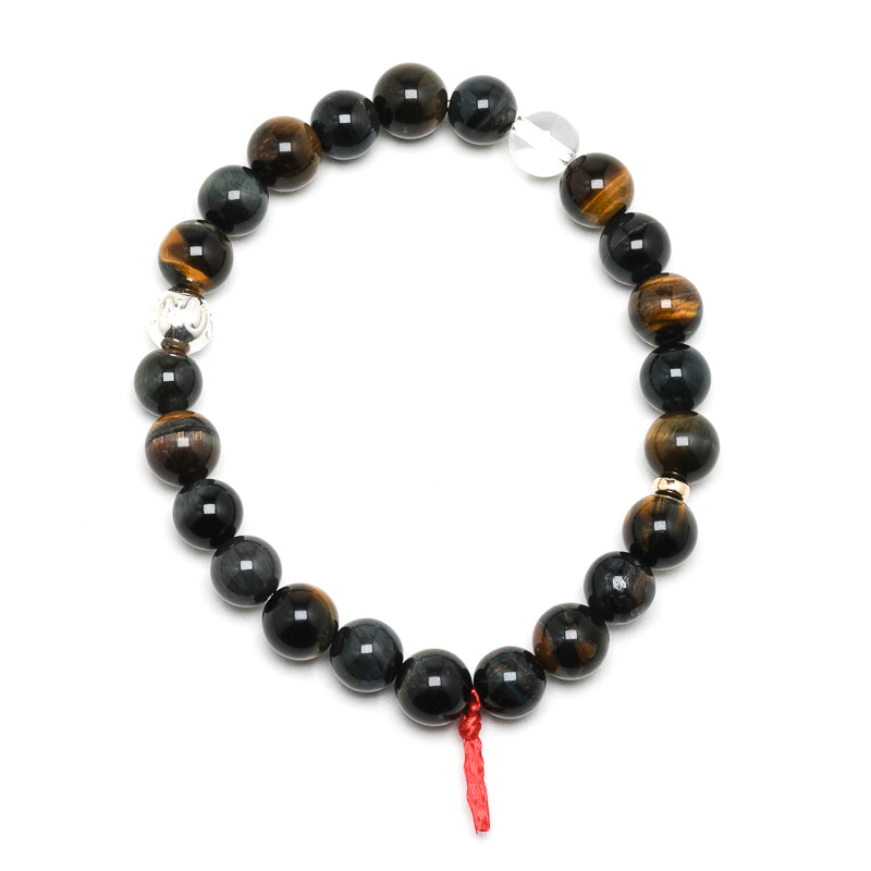 Blonde Tigers Eye with Falcons Eye Bracelet from South Africa | Venusrox